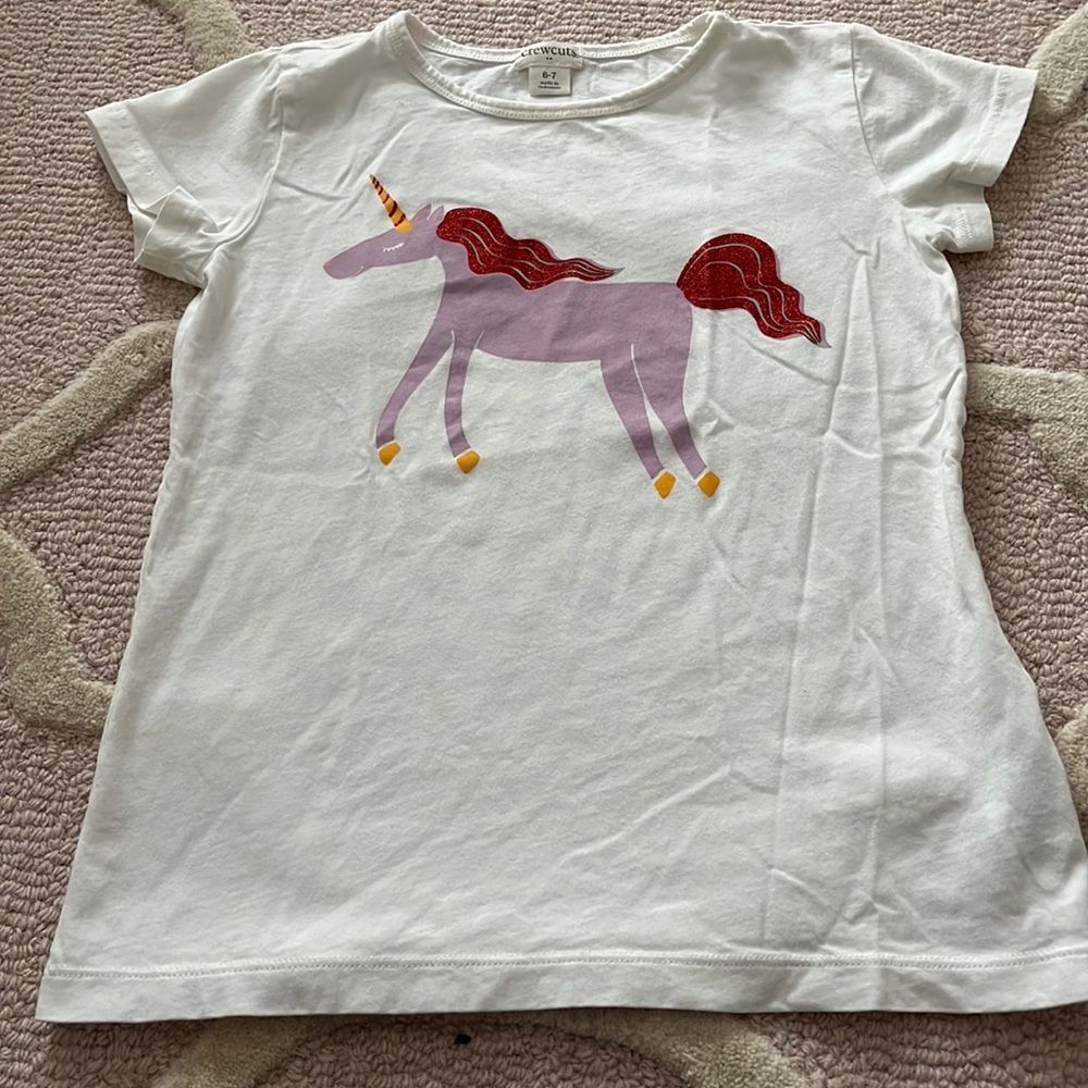 Crewcuts unicorn t-shirt